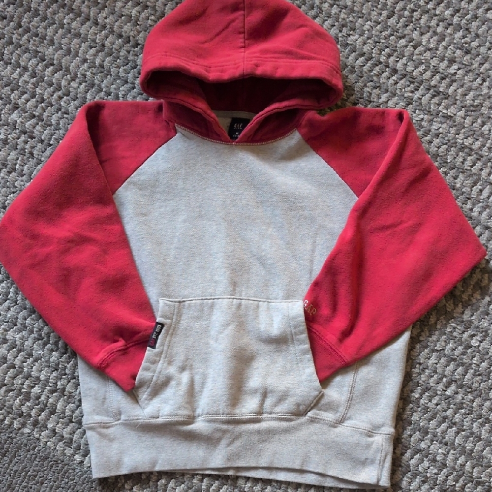 GAP Kids Hoodie in Red and Gray